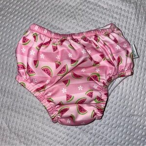Pink Watermelon Print Baby Swim Diaper